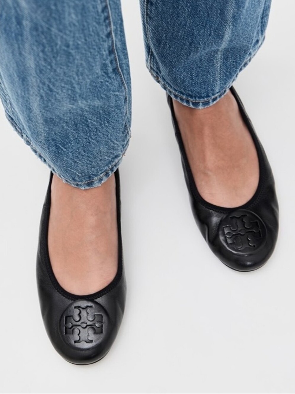 Tory Burch Black Reva Flats Size 9